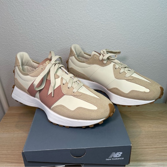 New Balance 327 Women’s Sneakers [NIB] – Beige Rose (WS327NKA) Size 10 - Picture 4 of 11